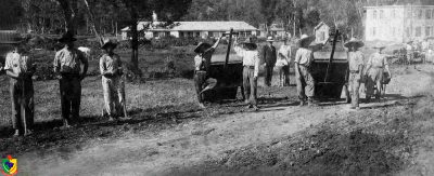 Construção da Avenida General Flores da Cunha, anos 30